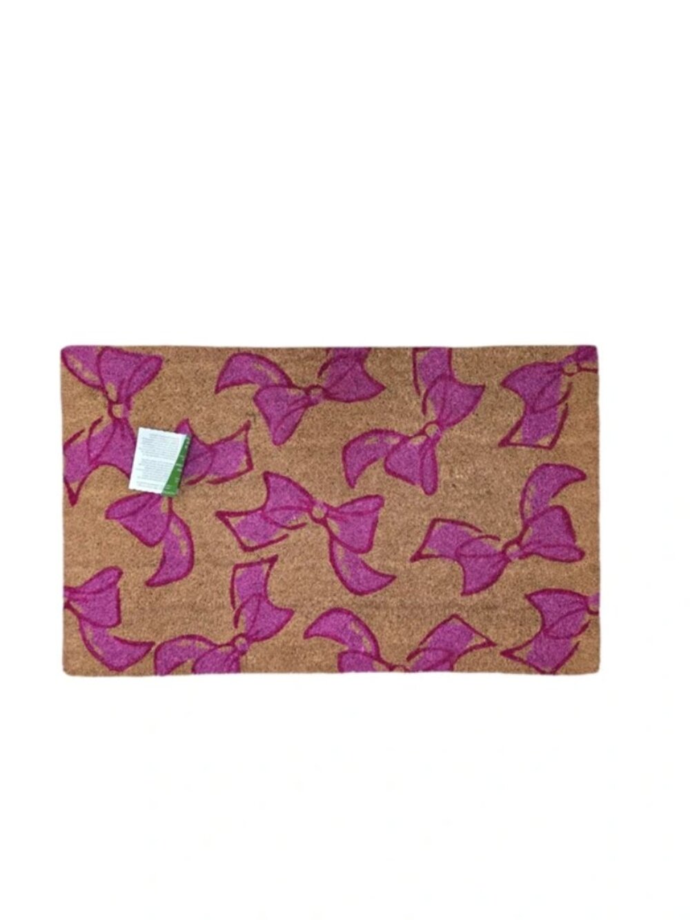 Ashland Pink Bows Doormat Indoor Use 17 in x 28 in NEW